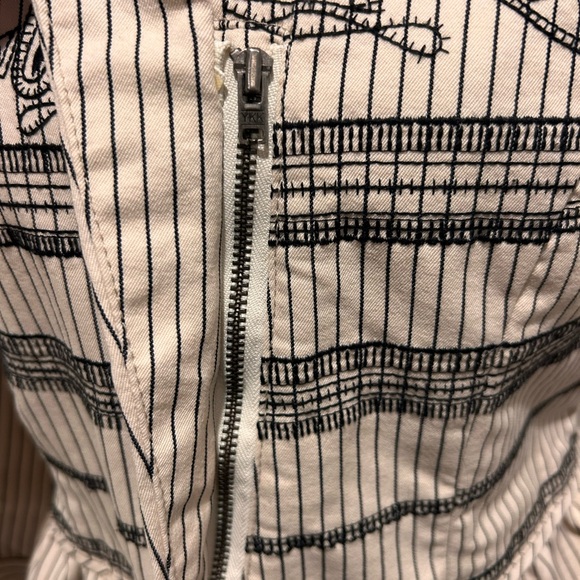 Kate Moss Topshop Cream Moto Jacket with Black Details - Picture 10 of 15